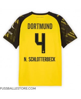 Günstige Borussia Dortmund Nico Schlotterbeck #4 Heimtrikot 2025-26 Kurzarm